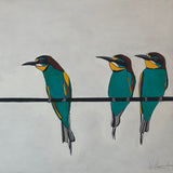 birds on a wire